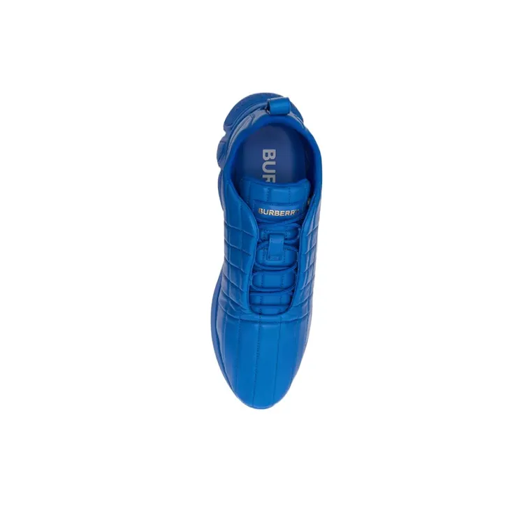 Burberry Quilted Lightweight Low Top Athletic Shoes Men's Deep Sea Blue-4