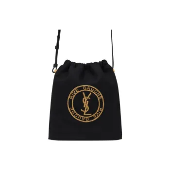 SAINT LAURENT Rive Gauche Crossbody Bag Black