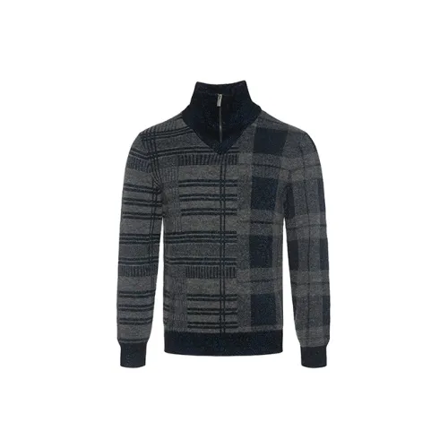 LIU·JO UOMO Sweaters Men Gray Plaid