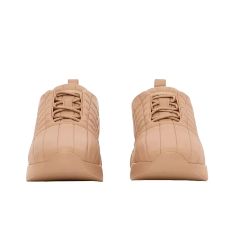 Burberry Quilted Leather Classic Trainer Dark Biscuit-3