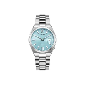 CITIZEN ME Iridescent Collection Mechanical Movement Stainless Steel Strap Watch Unisex Blue Dial
