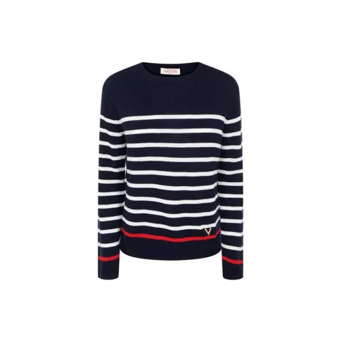 Valentino Cashmere Sweaters Women's Navy Blue