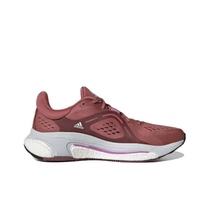 Adidas Solarcontrol Cushioning Anti-Slip And Wear-Resistant Low-Top Running Shoes Women's Red-1