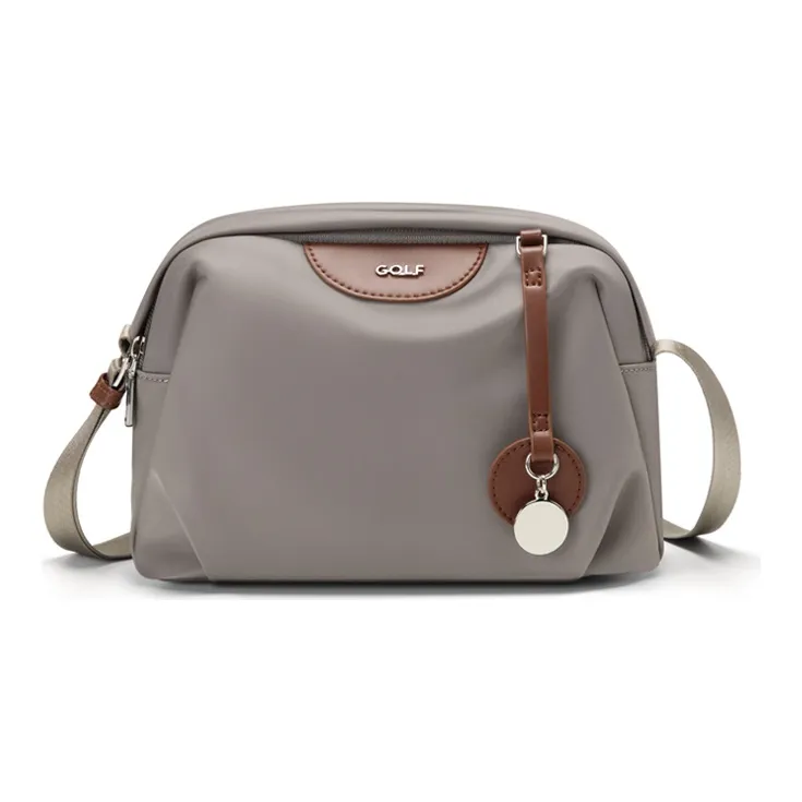 GOLF Oxford Fabric Bonded Synthetic Leather Crossbody Bag Small Size Women's Multicolor-12