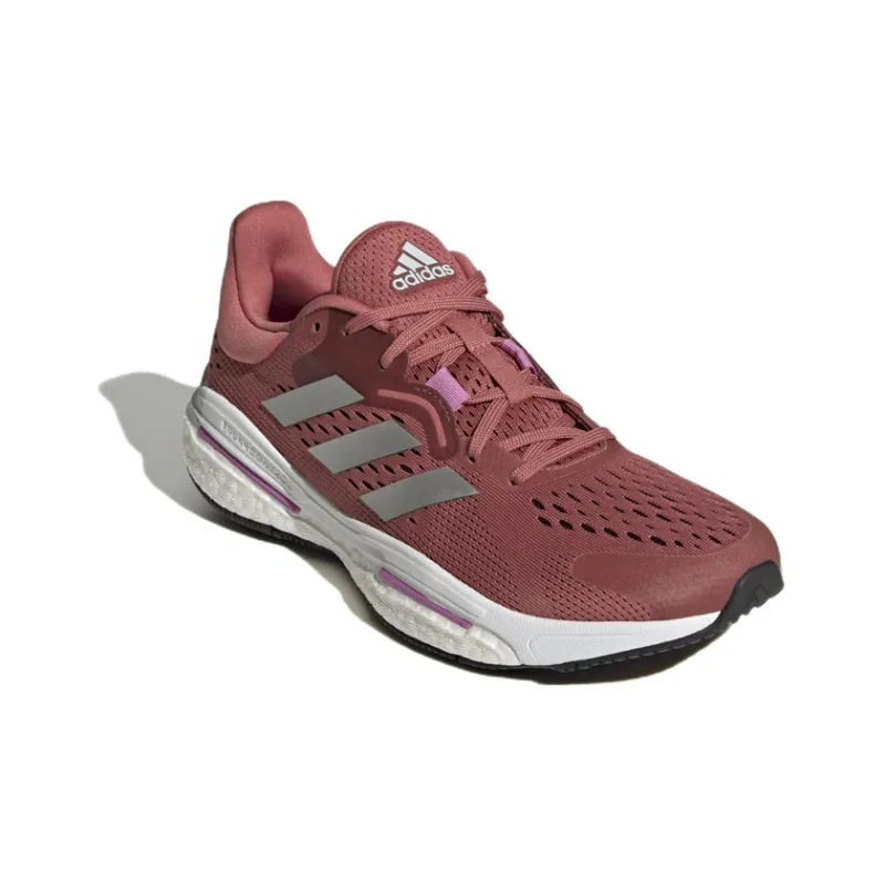 Adidas Solarcontrol Cushioning Anti-Slip And Wear-Resistant Low-Top Running Shoes Women's Red-2
