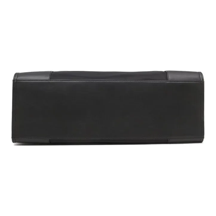 TORY BURCH Ella Cow Leather Detail Tote Bag Shopping Bag Shoulder Bag Handbag Regular Women's Black-4