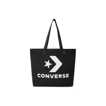 Converse Polyester Tote Bag, Shopping Bag, Shoulder Bag, Handbag Regular Unisex Black