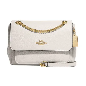 COACH Klare Cow Leather Shoulder Bag, Crossbody Bag Medium Size Women's Chalk White