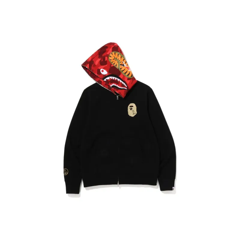 Bape X Ovo Shark Full Zip Hoodie-1