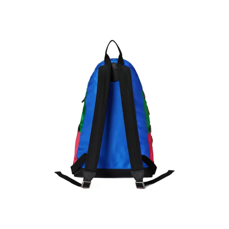 GUCCI The North Face Collaboration Leather Detail Backpack Men's Blue/Green-3