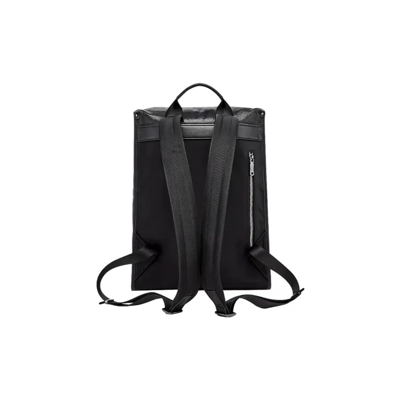 Hush Puppies Vegetable Tanned Top Grain Cow Leather Backpack Tubas Men's Black-2