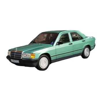 NOREV Mercedes Benz Class C 1984 190E 2.0 No Tail, Lacquered Metal Assembled Models Green