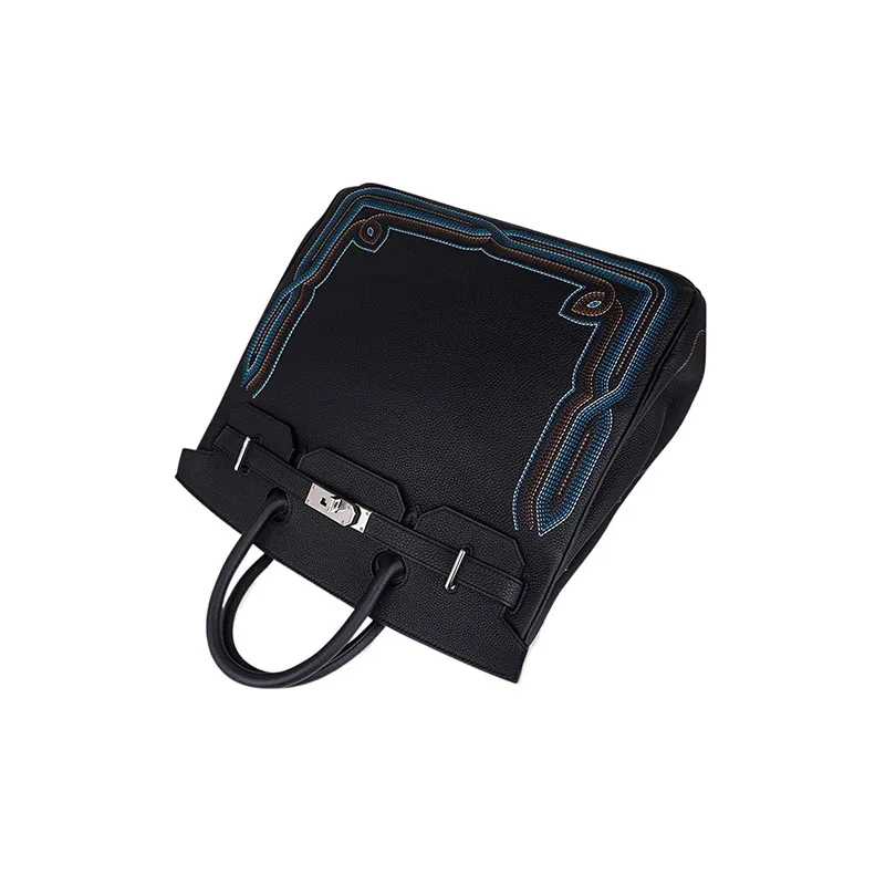 HERMES Birkin Togo Calfskin Birkin Bag Handbags Women's Black-7