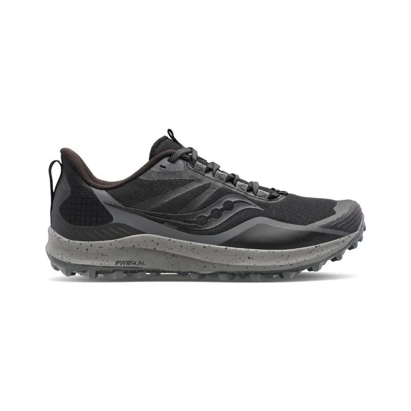 saucony Women's Peregrine 12 'Black Charcoal'-1