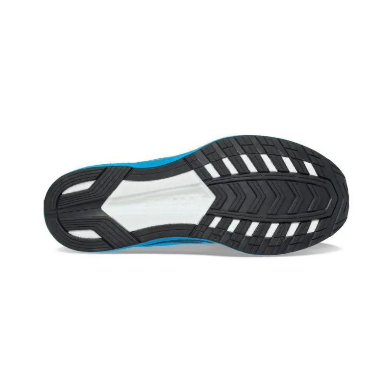 Saucony Cushioning Anti Slip And Wear Resistant Low Top Running Shoes Men's Ocean Blue Black-4