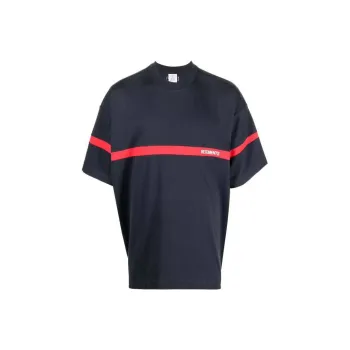 Vetements T-Shirts Unisex Dark Blue