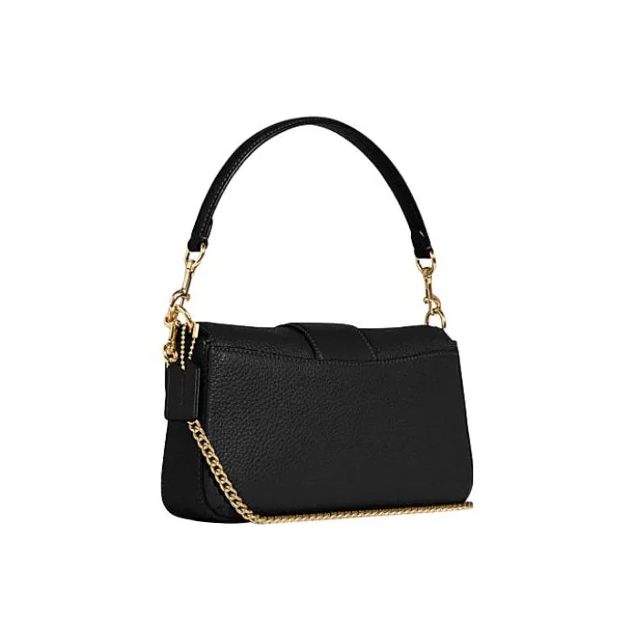 COACH Grace Cow Leather With Split Cow Leather Portable Crossbody Bag Shoulder Bag Mini Women's Black-1