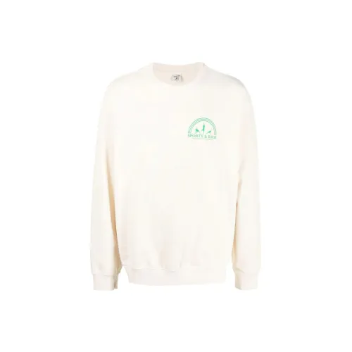 SPORTY & RICH Sweatshirts Unisex Cream White