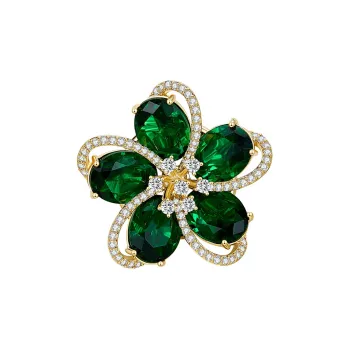 HMZ Brooches Women's Green