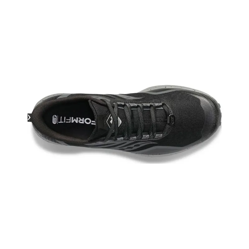 saucony Women's Peregrine 12 'Black Charcoal'-2
