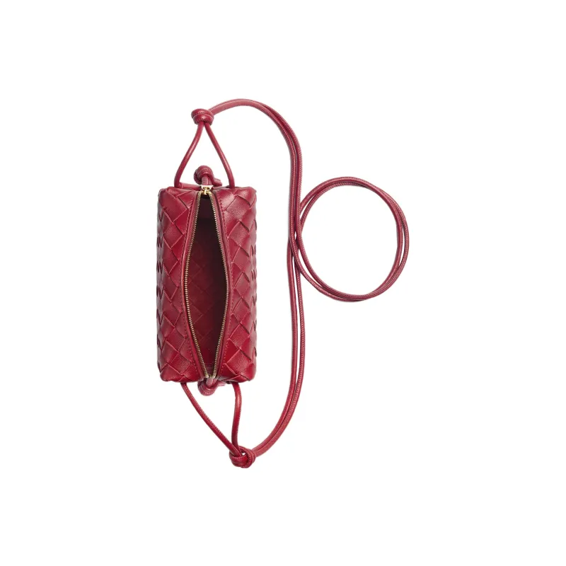 Bottega Veneta Loop Intrecciato Camera Bag Mini Apple Candy-2