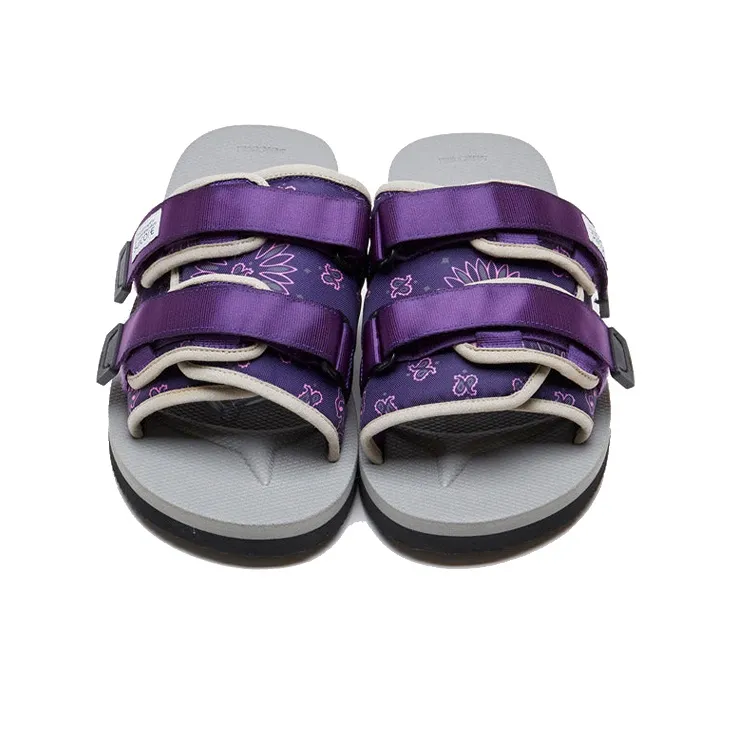 Suicoke Rubber Sole Slide Slippers Men's Purple-2