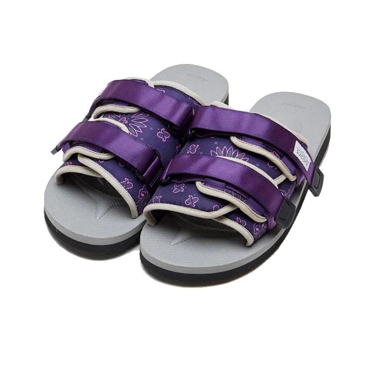 Suicoke Rubber Sole Slide Slippers Men's Purple-1
