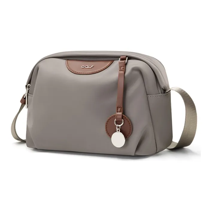 GOLF Oxford Fabric Bonded Synthetic Leather Crossbody Bag Small Size Women's Multicolor-11