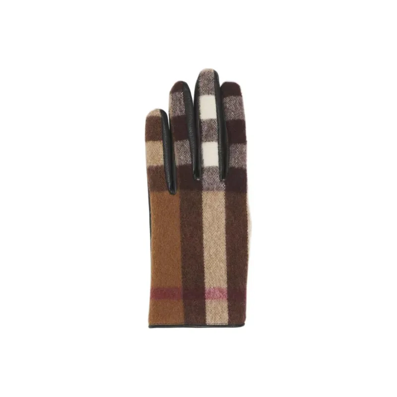 Burberry Wool Gloves Men's Multicolor-1