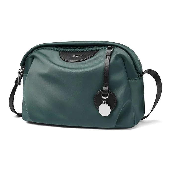 GOLF Oxford Fabric Bonded Synthetic Leather Crossbody Bag Small Size Women's Multicolor-4