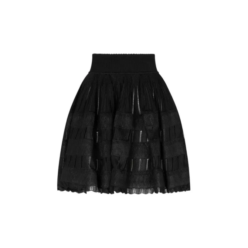 Alaia Shiny Crinoline Skirt-1