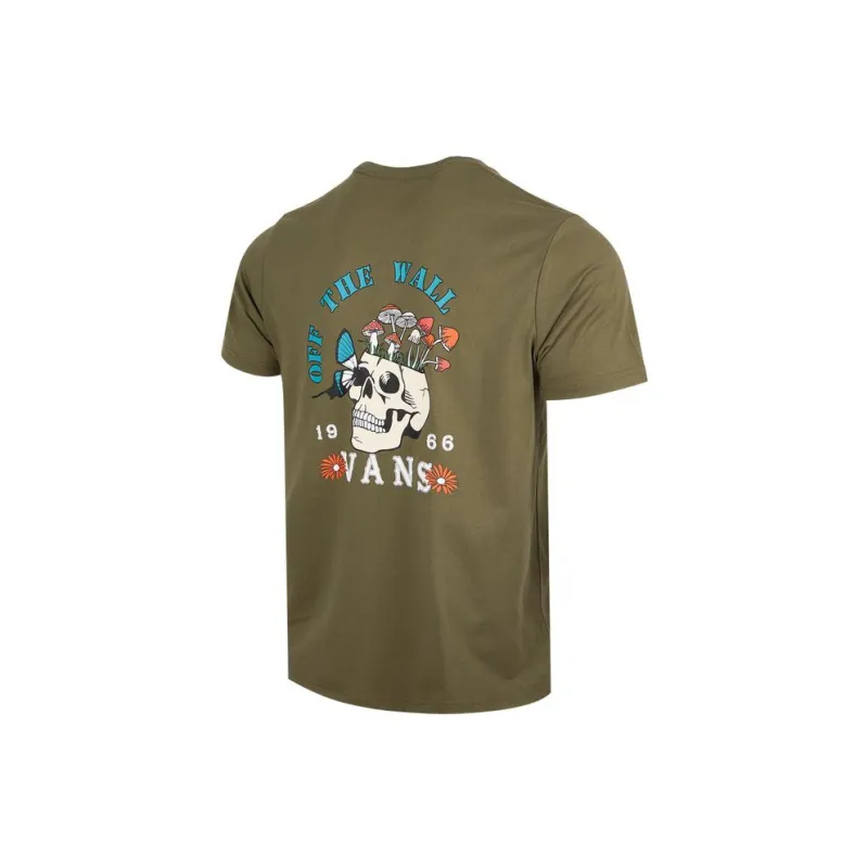 Vans Set in Sleeve T Shirt Men's Army Green-1