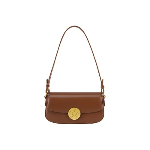 JANE KLAIN Cow Leather Shoulder Bag Women's Cocoa Brown/Fairy Beige Tea/Grass Gray Green