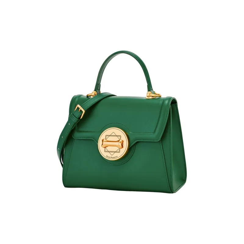 Hush Puppies Cow Leather Patchwork Synthetic Leather Crossbody Bag Handbag Shoulder Bag Women's Black-7