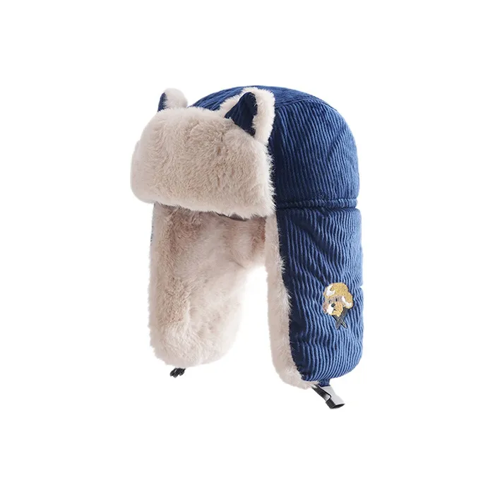 FREE RABBITⅡ Corduroy Trapper Hats Women's-4