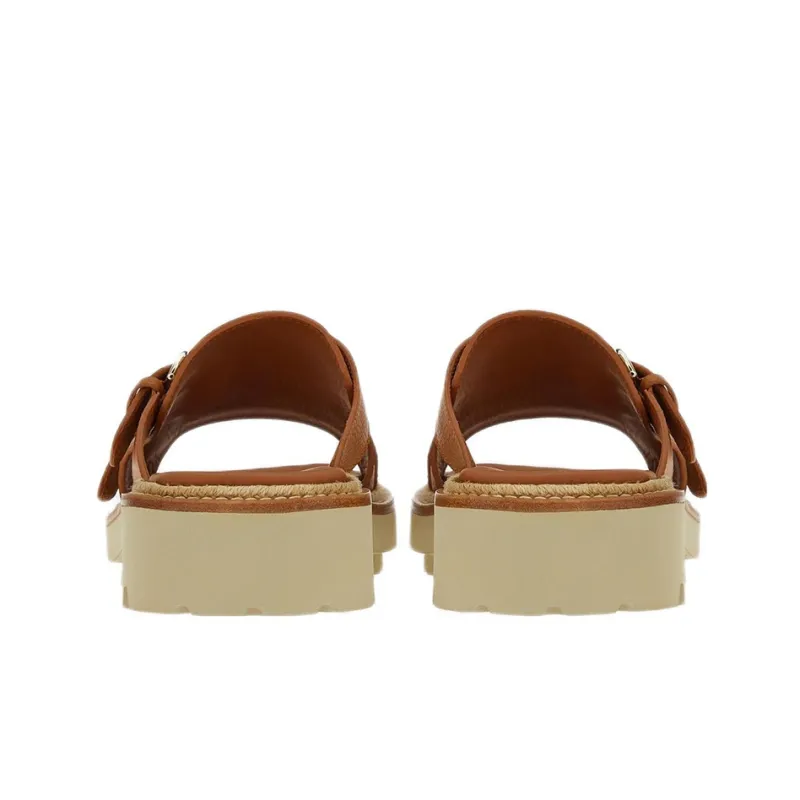 FERRAGAMO Slip Resistant Slide Slippers Men's Brown-3