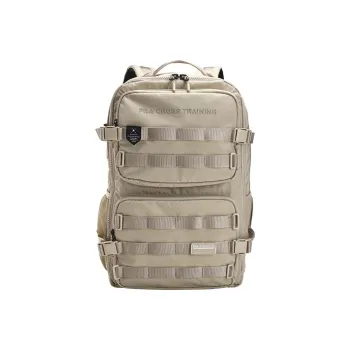 FILA Athletics Fabric Backpack Large Size Unisex Stone Sand Khaki