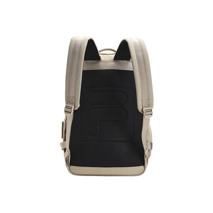 FILA Athletics Fabric Backpack Large Size Unisex Stone Sand Khaki-3