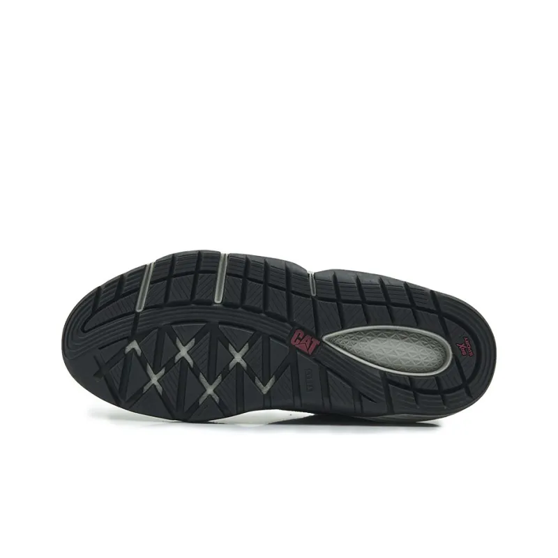 CAT Casual Shoes Unisex Low Top Dark Gray/Burgundy-4