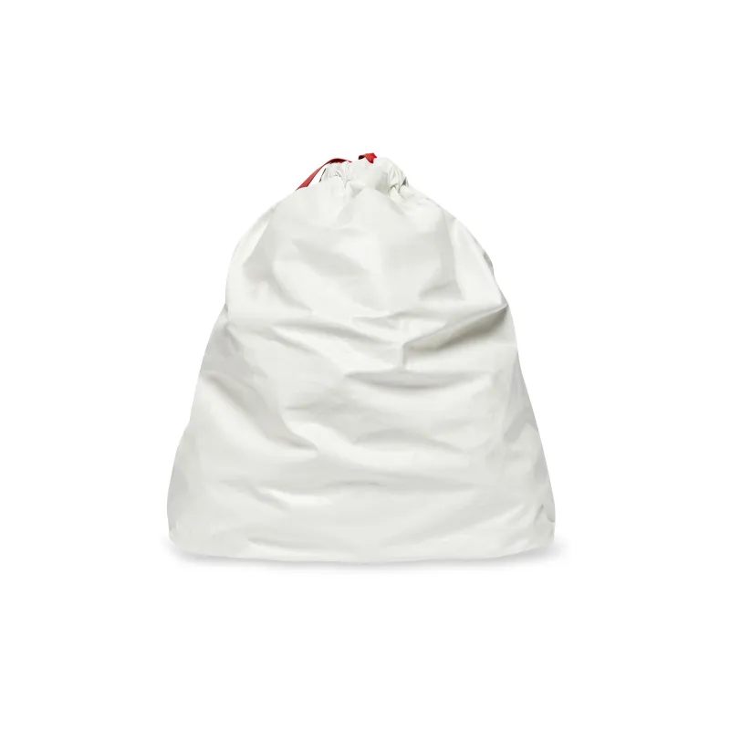 Balenciaga Trash Bag Large Pouch White/Red-3