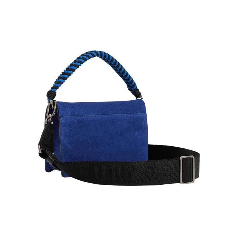 Furla Soft1927 Collection Leather Shoulder Bag Crossbody Bag Handbag Mini Women's Blue-2