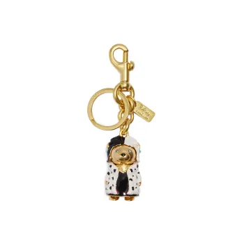 COACH Disney, Collaboration Metal With Enamel Bag Charm Bag Accessory Women's Gold