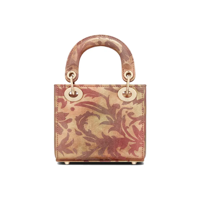 DIOR Lady Dior Sheepskin Daisie Bag Shoulder Bag Crossbody Bag Handbag Extra Mini Women's Pink/Gold-2