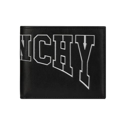 GIVENCHY Smooth Calf Leather Card Holder, Wallet Men's Black
