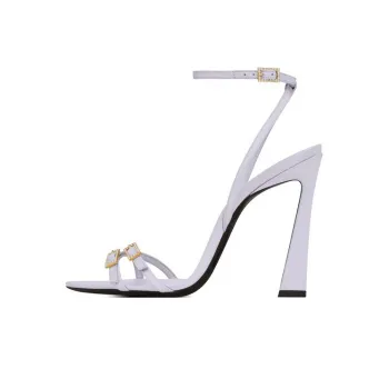 SAINT LAURENT New Nuit 110mm Leather Sandals