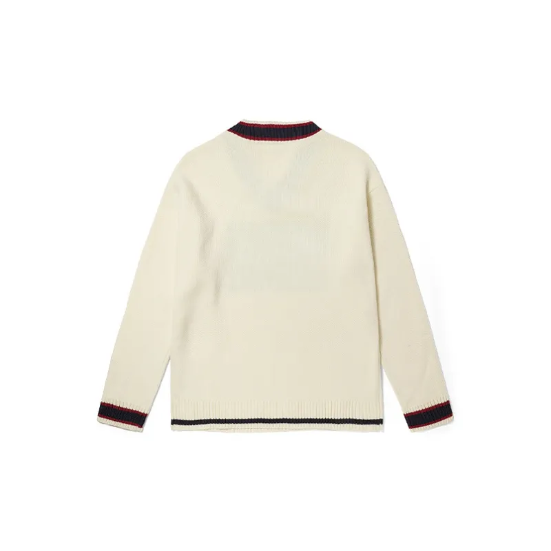 Kappa Sweater Unisex Korean White-1