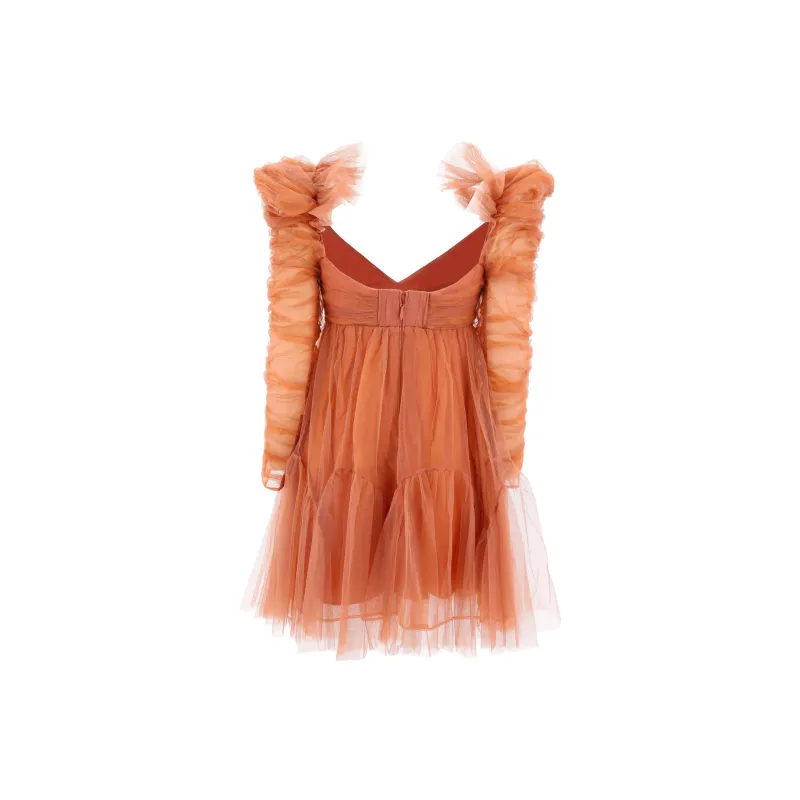 Zimmermann Long-Sleeved Dresses Women's Orange-1