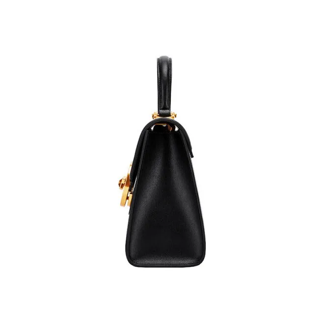 Hush Puppies Cow Leather Patchwork Synthetic Leather Crossbody Bag Handbag Shoulder Bag Women's Black-2