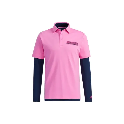 Adidas Polo Shirts Men Pink