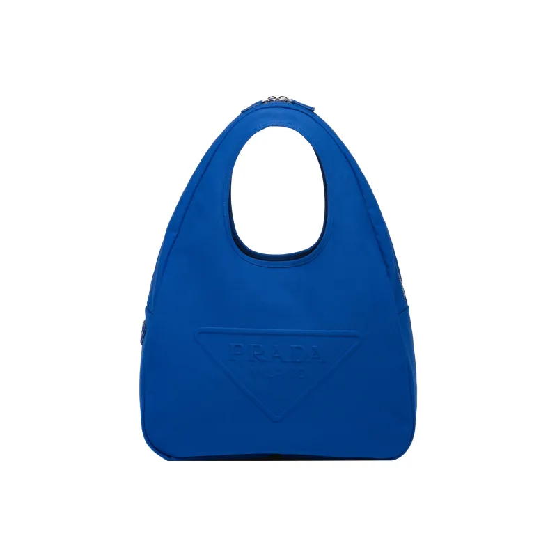 PRADA Hobo Canvas Hobo Bag Canvas Bag One Shoulder Handbag Regular Men's Cobalt Blue-1